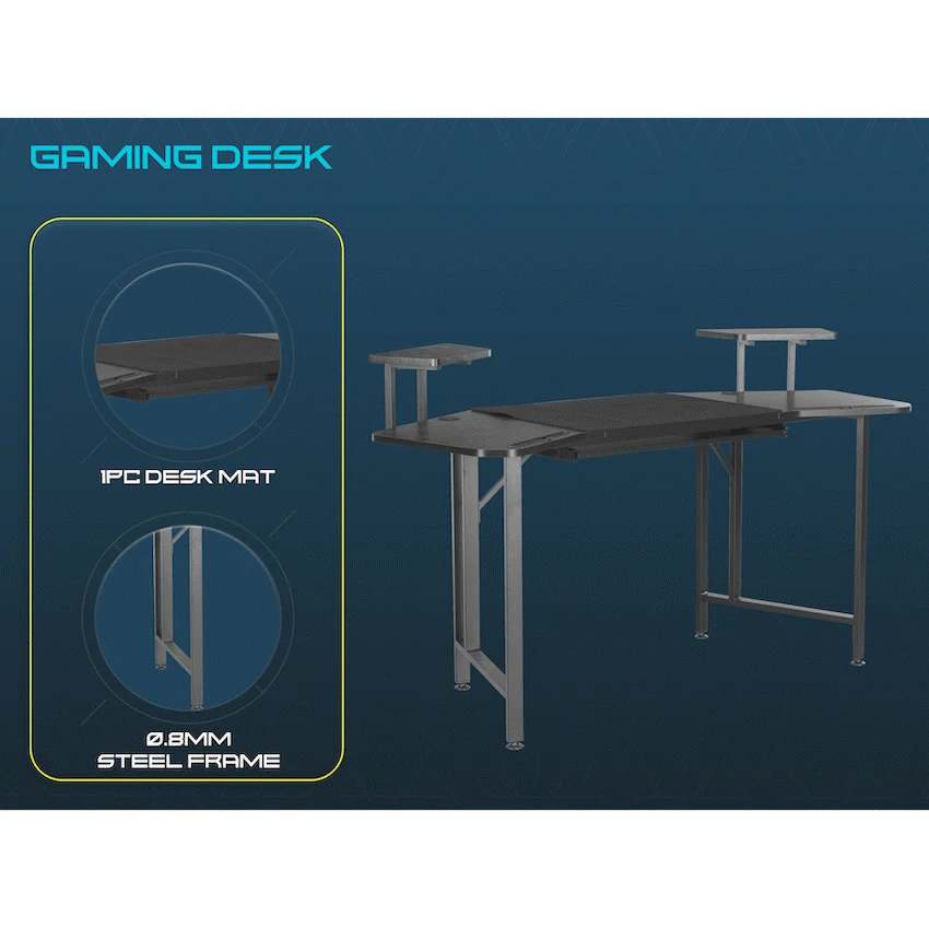 VX Gaming Saturn Gaming desk - with Desk Mat