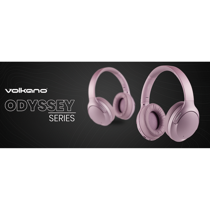 Volkano Odyssey ANC Bluetooth Wireless Headphone - Rose Gold