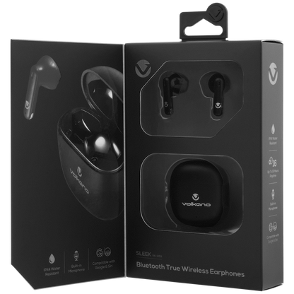 Volkano Sleek Series TWS Earphones - Black