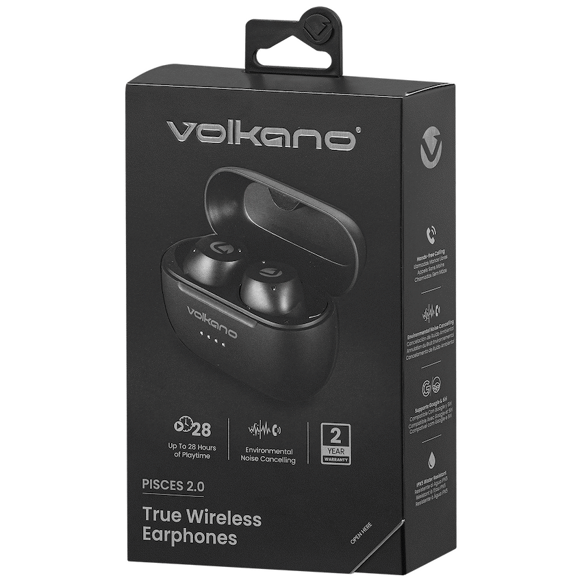 Volkano Pisces 2.0 Series TWS Earphones - Black