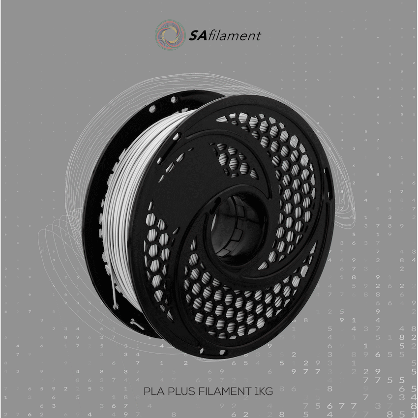 SA Filament PLA Plus Chrome Filament 1kg - Silver