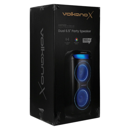VolkanoX VXP200 Dual 6.5" Party Speaker  - Black