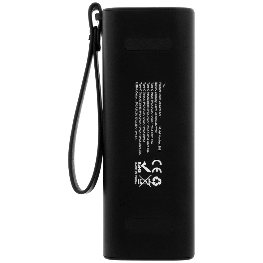 VolkanoX Titan Series - 20 000 mAh - Power Bank with retractable Type-C Cable with Flashlight