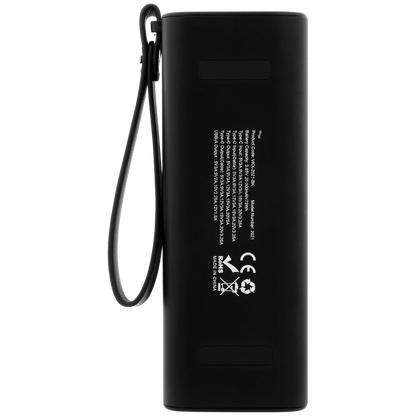 VolkanoX Titan Series - 20 000 mAh - Power Bank with retractable Type-C Cable with Flashlight