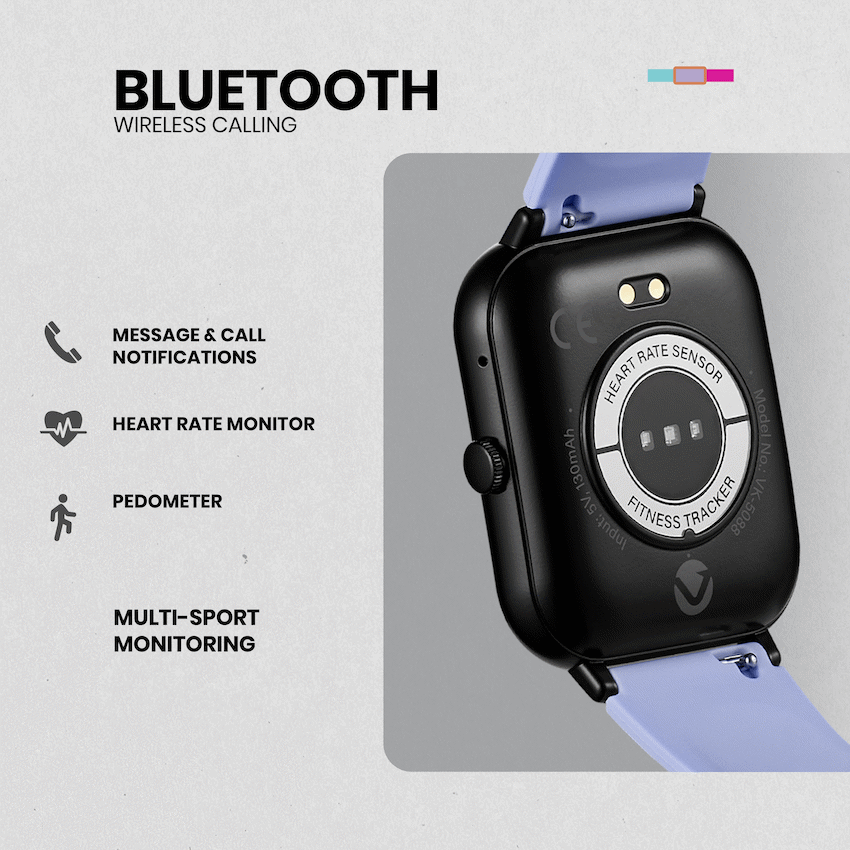 Volkano Chroma Series Smartwatch with Ultramarine Strap