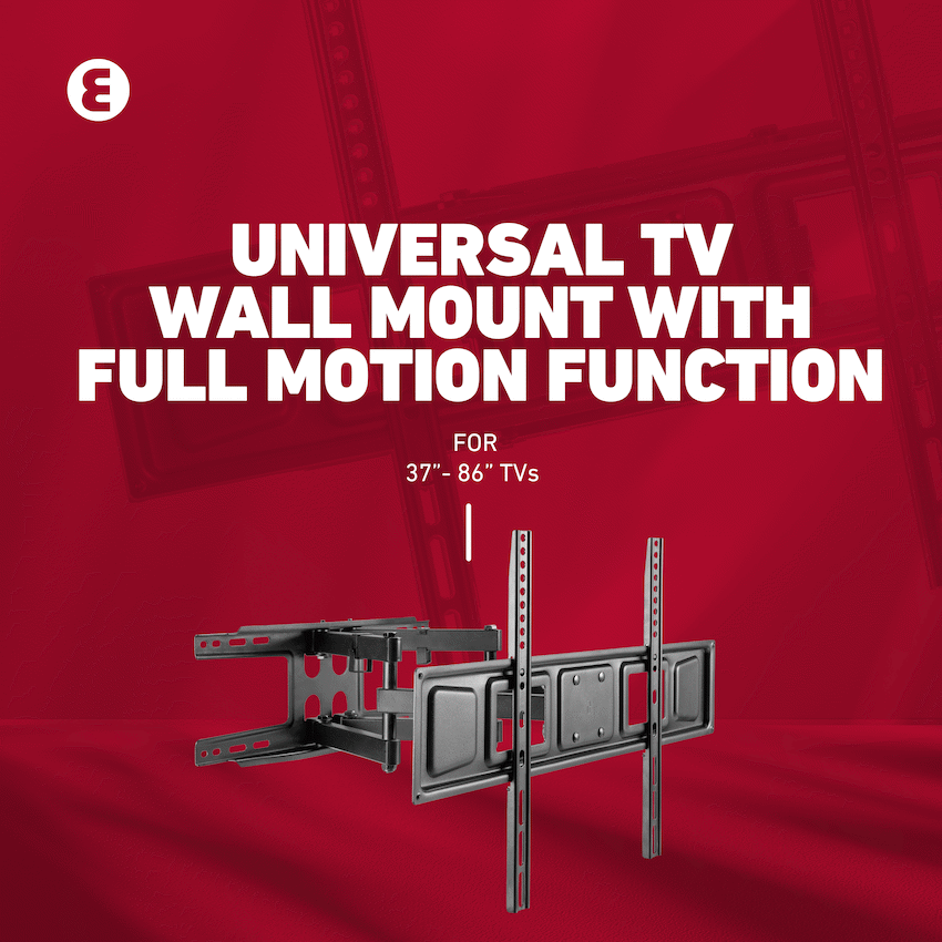 Ellies Solid series Full Motion Double Arm Mount 37"-86"TVs