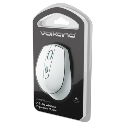 Volkano Chrome Series Wireless Mouse - Gray