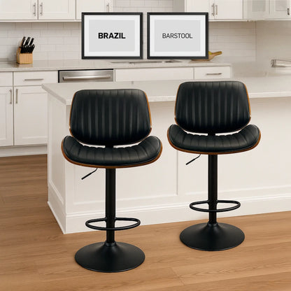 Everfurn Petunia Swivel Barstool (2 Pack)
