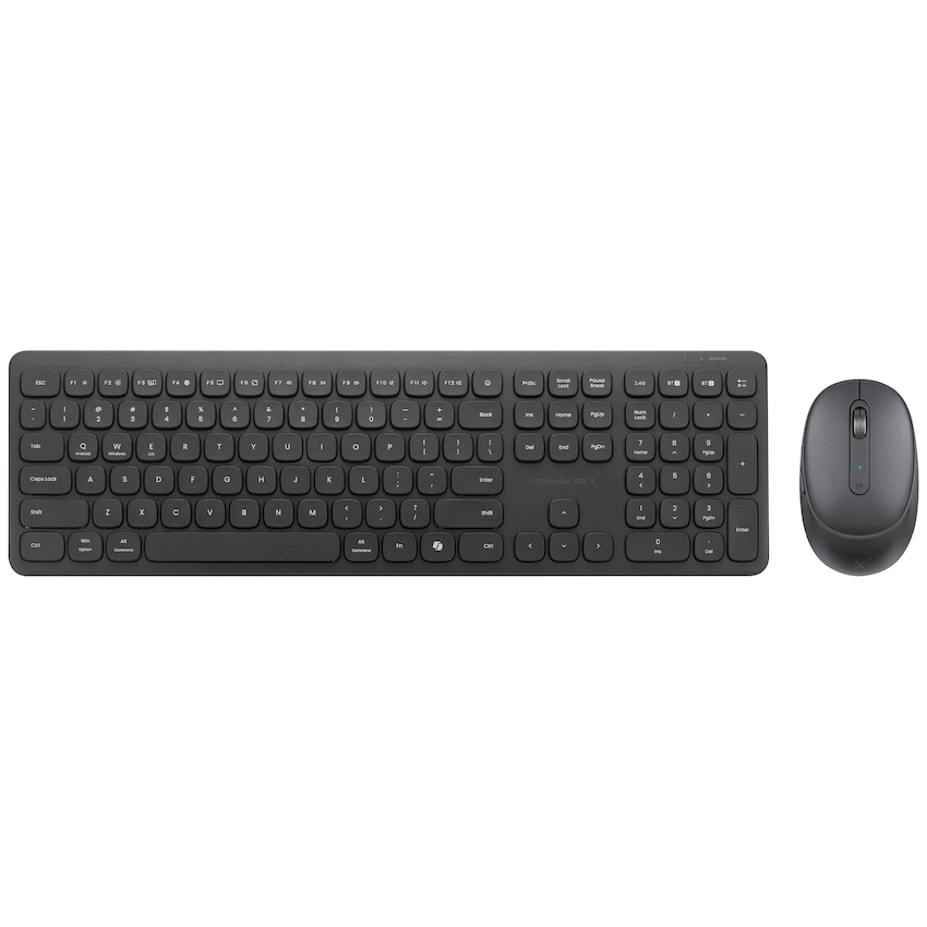 VolkanoX Ignite Bluetooth Wireless Keyboard and Mouse Combo - Graphite