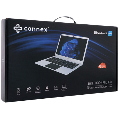 Connex Laptop SwiftBook PRO X - 14" Celeron N4020 8GB/256SSD W11HOME