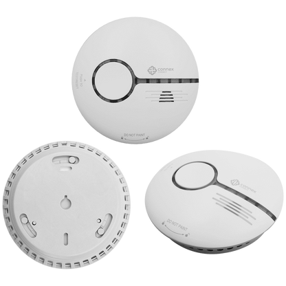 Smart Wi-Fi Smoke Detector Alarm Twin Pack