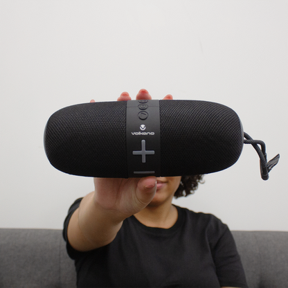 Volkano Flow Series Portable Bluetooth Speaker - Black with Grey Buttons