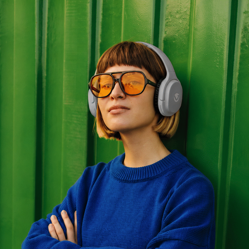 Volkano Pebble Series Bluetooth Headphones - Dark Grey