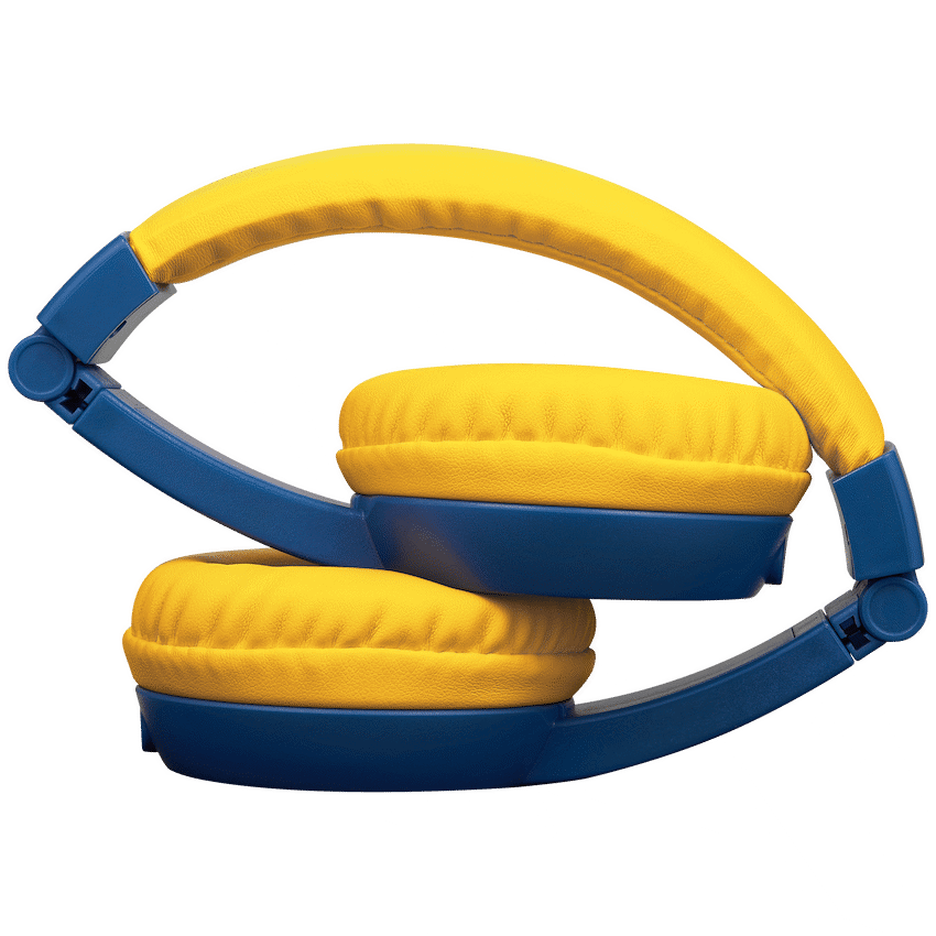 Volkano Sidekick Series Wired Kiddies Headphones with Share Port - Yellow/Blue