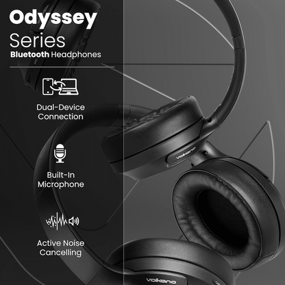 Volkano Odyssey ANC Bluetooth Wireless Headphone - Black