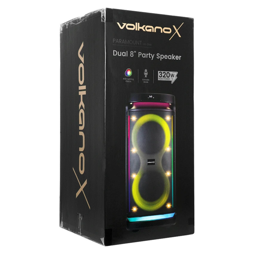 VolkanoX Paramount Series 8" Bluetooth Party Speaker - 80w