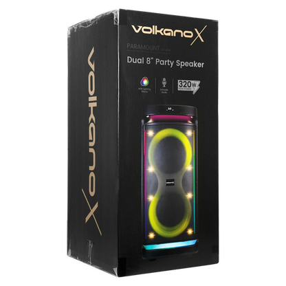 VolkanoX Paramount Series 8" Bluetooth Party Speaker - 80w