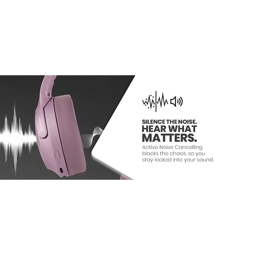 Volkano Odyssey ANC Bluetooth Wireless Headphone - Rose Gold