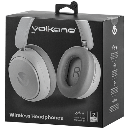 Volkano Lexi Bluetooth Headphone with ANC - Grey