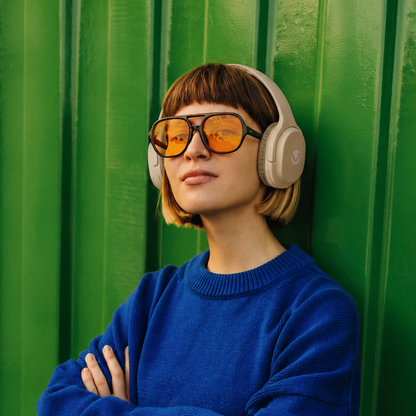 Volkano Pebble Series Bluetooth Headphones - Khaki