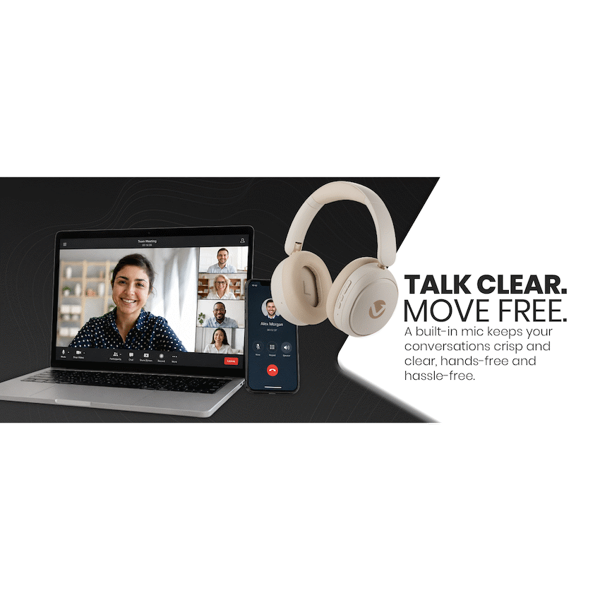 Volkano Lexi Bluetooth Headphone with ANC - Nude