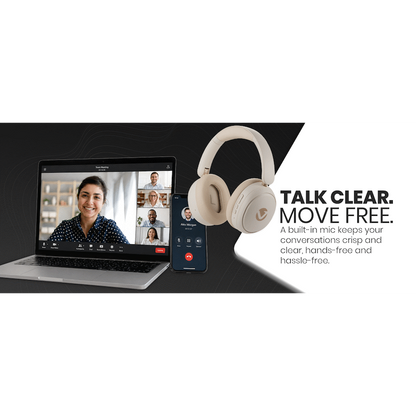 Volkano Lexi Bluetooth Headphone with ANC - Nude
