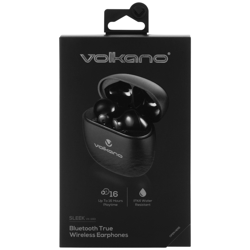 Volkano Sleek Series TWS Earphones - Black