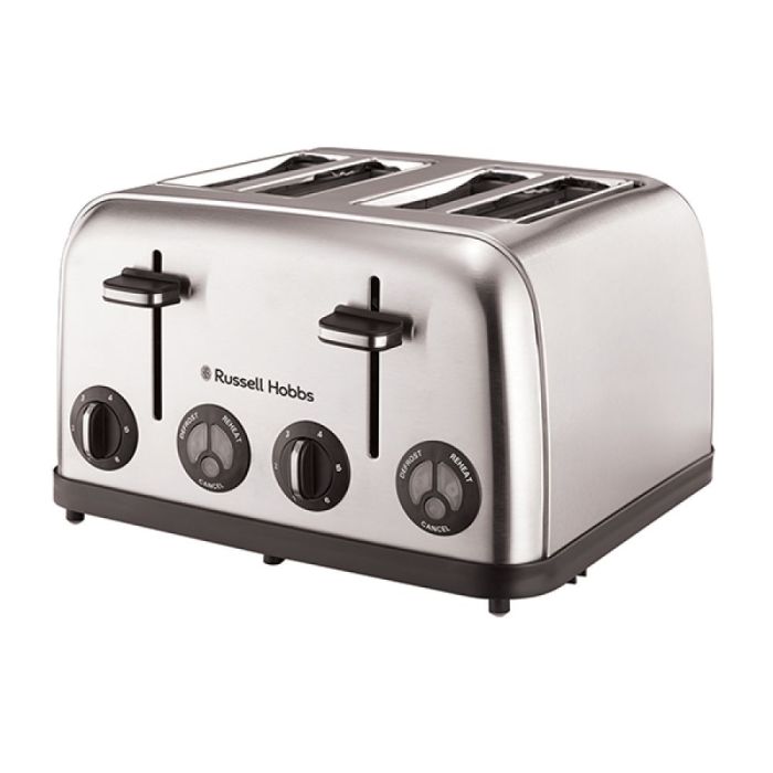 13976 Russell Hobbs Stainless Steel 4 Slice Toaster 1750W - Everyday Elektronics South Africa