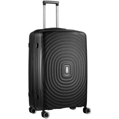 Travelwize Ripple PP 4-Wheel Spinner 75cm Luggage - Black