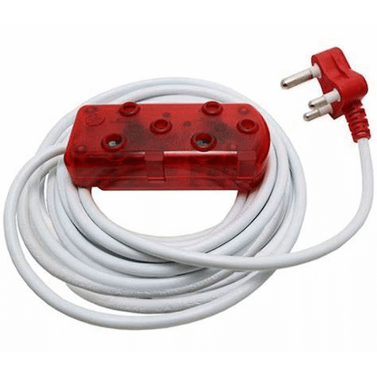 Ellies 2 Way Light Duty Coloured Extension Lead -3M
