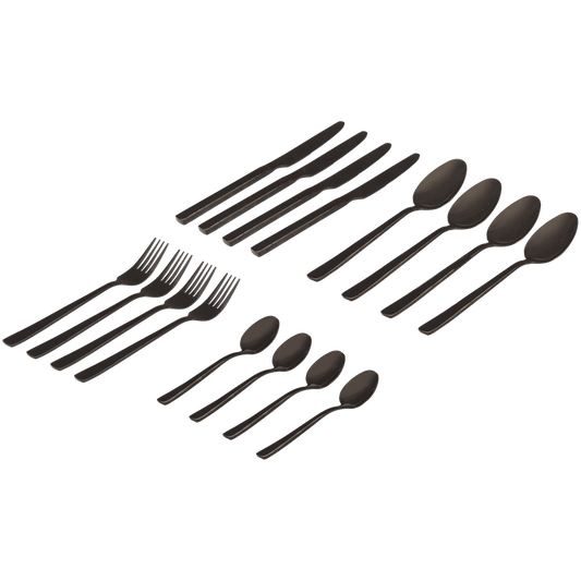 Legend Premium Cutlery Set 16pce Black