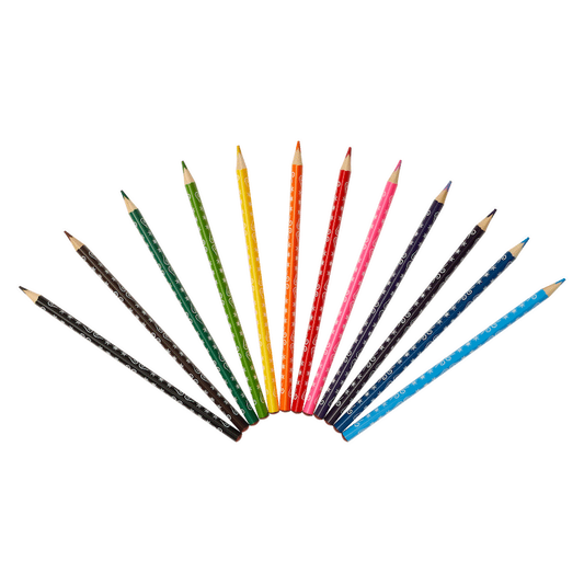 Frozen 12 Colour Pencils Triangular - Multi