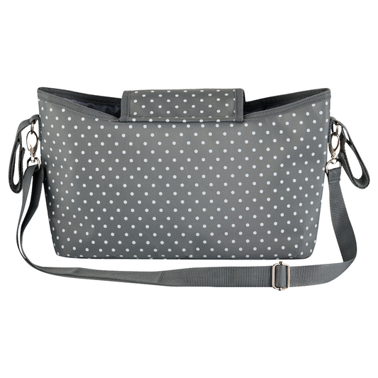 Totes Babe Dotty Series Stroller Caddy Grey