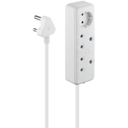 SWITCHED 3 Way Multiplug - White