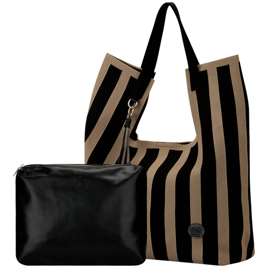 Supanova Zara Knit Tote Bag - Black