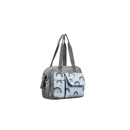 Totes Babe Rainbow Diaper Bag Grey