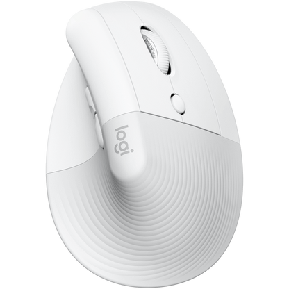 Logitech(R) Lift Vertical Ergonomic Mouse - Off-White/PALE GREY