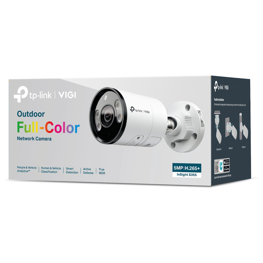 InSight S355 (2.8mm) VIGI 5MP Outdoor Full-Color Bullet Network Camera