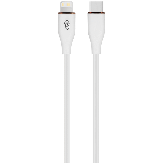 Pro Bass FlexiCord Series 2m 27w Type-C to Lightning Charging Cable - White