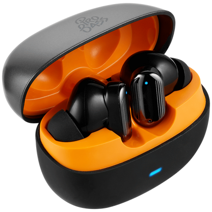 Pro Bass Flex Series TWS Earphone - Black + Orange