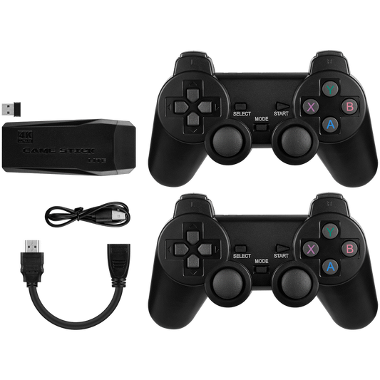 4K VX Game Console with Wireless Controllers - Black