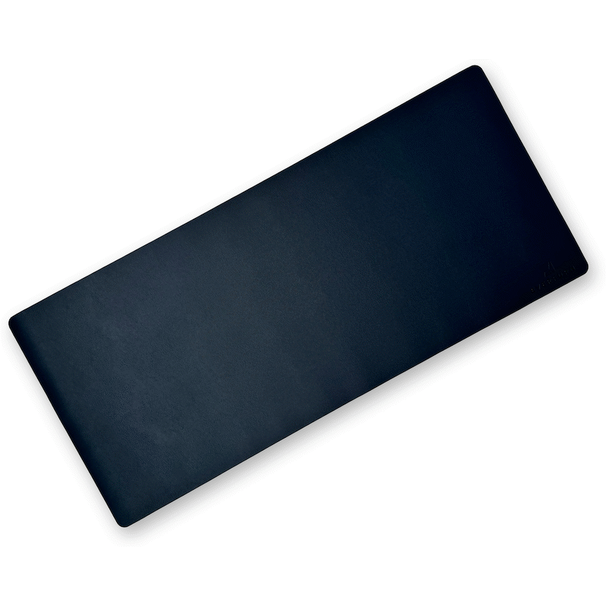 Everfurn Prime Faux Leather Desk Mat - Black