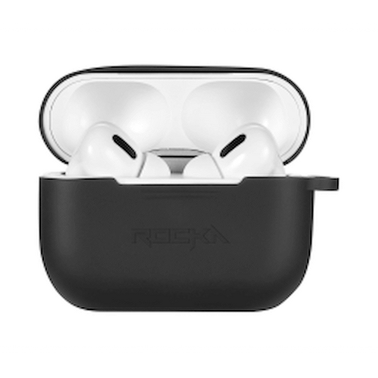 Rocka Free X Series TWS Earphones + Charging Case - White Case + Black Cover