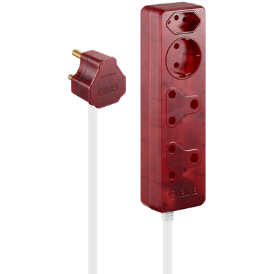 Ellies 4-Way High Surge Extension Lead - 5m - RD
