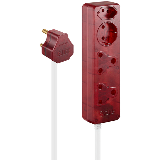 Ellies 4-Way High Surge Extension Lead - 5m - RD