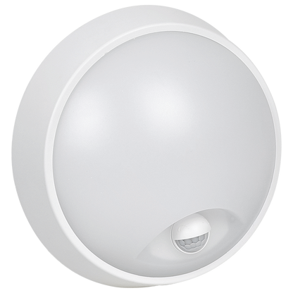 Ellies Spectra Series - AC 15W  Round LED Bulkhead with 3CCT and Sensor -WT