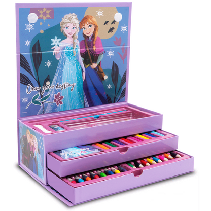 43 PC COLOURING STATIONERY SET - FROZEN