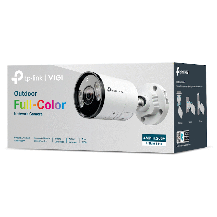 InSight S345 (4mm) VIGI 4MP Outdoor Full-Color Bullet Network Camera