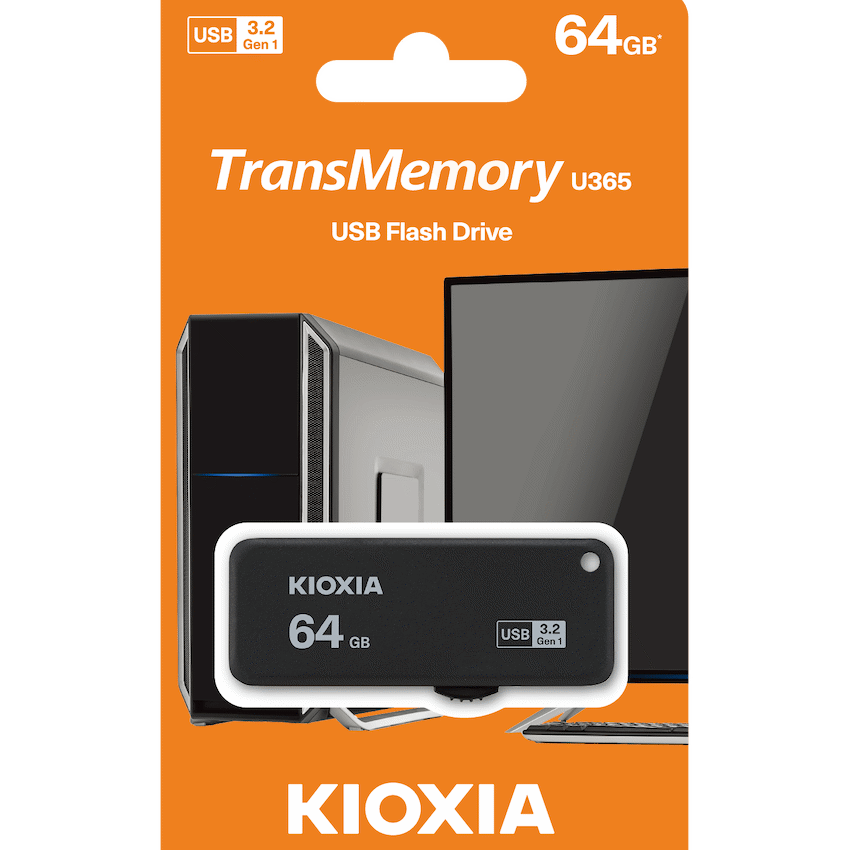 Kioxia U365- 64GBUSB 3.2 Yamabiko Slyder Type