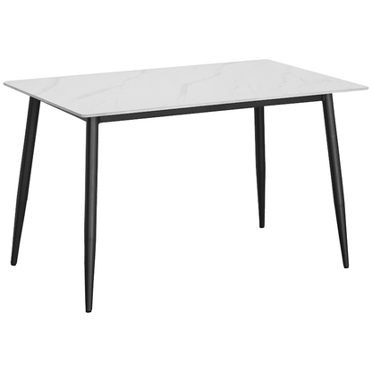 Everfurn Theo Dining Table, Sintered Stone Top - White